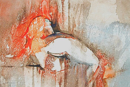 "Rothaarige, liegend"